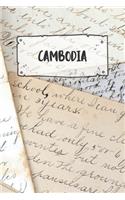 Cambodia: Ruled Travel Diary Notebook or Journey Journal - Lined Trip Pocketbook for Men and Women with Lines