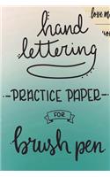 Hand Lettering Practice Paper
