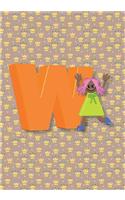 W Notebook: Back to School Notebooks, Soft Paperback, Cute College Ruled Notebook - Journal or Diary Notebook for Girls