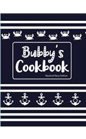 Bubby's Cookbook Nautical Navy Edition