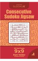 Consecutive Sudoku Jigsaw - 200 Hard Puzzles 9x9 (Volume 4)