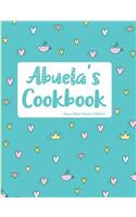 Abuela's Cookbook Aqua Blue Hearts Edition