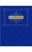 Dot Grid Journal: Certified Journal Addict - This Elegant Blue and Gold Theme Makes This Notebook Perfect for Home, School, or Office!(1 Elegant Luxury Dot Grid Journal)