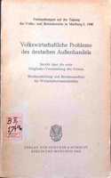 Volkswirtschaftliche Probleme Des Deutschen Aussenhandels