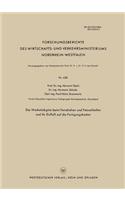 Werkstückgüte Beim Feindrehen Und Feinschleifen Und Ihr Einfluß Auf Die Fertigungskosten