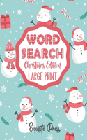 Word Search Christmas Edition (Large Print)