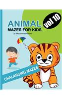 Animal Mazes for Kids - Vol 10