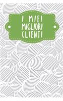 I miei migliori clienti: Quaderno da completare per la registrazione delle conversazioni con i (nuovi) clienti - Design: Cozze astratte