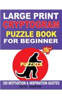 Large Print Cryptogram Buzzle for Beginner