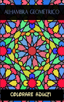 Alhambra geométrico colorare adulti