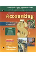 Glencoe Accounting: Chapter Study Guides and Working Papers: Real-World Applications & Connections, First-Year Course