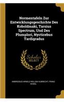 Normentafeln Zur Entwicklungsgeschichte Des Koboldmaki, Tarsius Spectrum, Und Des Plumplori, Nycticebus Tardigradus