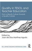 Quality in Tesol and Teacher Education