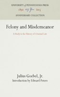 Felony and Misdemeanor