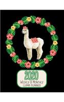 2020 Weekly & Monthly Llama Planner: Planners for home, school and business