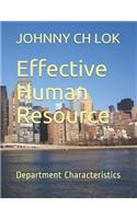 Effective Human Resource