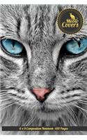 Meow Covers 6 X 9 Composition Notebook -100 Pages