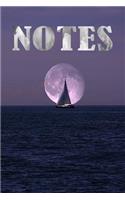 Notes: Sailing Sailboat Notebook, Diary size 6x9