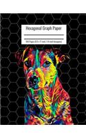 Hexagonal Graph Paper: Organic Chemistry & Biochemistry Notebook, Vibrant Jack Russel Terrier Dog Cover, 160 Pages (8.5 x 11 inch, 1/4 inch hexagons)
