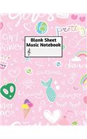 Blank Sheet Music Notebook