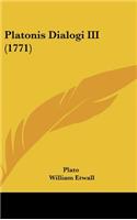 Platonis Dialogi III (1771)
