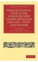 Vergleichungstafeln Der Europaïschen Stamm-Sprachen Und Süd-, West- Asiatischer
