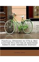 Political Opinions in 1776 & 1863