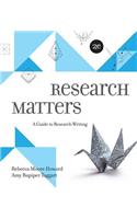 Research Matters 2e with Connect Composition for Research Matters 2e