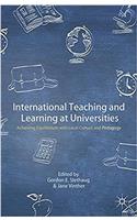 International Teaching and Learning at Universities