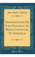 Propositiones de Iure Naturali, AC Regio Castellae, Et Indiarum (Classic Reprint)