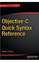 Objective-C Quick Syntax Reference
