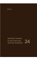 Masters Theses in the Pure and Applied Sciences