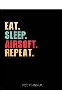 Eat Sleep Airsoft Repeat 2020 Planner