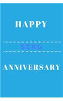 Happy 53rd Anniversary: Funny 53rd happy anniversary Birthday Gift Journal / Notebook / Diary Quote (6 x 9 - 110 Blank Lined Pages)