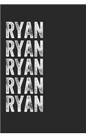 Name RYAN Journal Customized Gift For RYAN A beautiful personalized