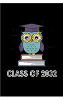 Class of 2032 Back to School Notebook: Beautiful Classroom Journal For Kids Of Class Of 2032 Graduation Gift Lined Notebook / Journal Gift, 120 Pages, 6x9, Soft Cover, Matte Finish