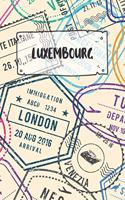 Luxembourg: Dotted Travel Diary Notebook or Journey Dotted Grid Journal - Holiday Trip Pocketbook for Men and Women with Dots