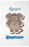 Keagan Elephant A5 Lined Notebook 110 Pages