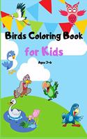 Birds Coloring Book for Kids Ages 3-6