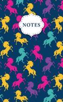 Notes: Colorful Unicorns Dot Grid Journal for Taking Notes Journaling School or Work
