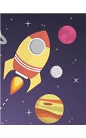 Cute School Supplies for Kids - Rocket Space Theme: Cute Notebook for Children