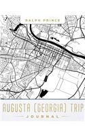 Augusta (Georgia) Trip Journal: Lined Travel Journal/Diary/Notebook with Map Cover Art