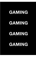 Gaming: Blank Ruled Lined Composition Notebook