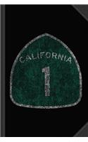 California 1 Pacific Coast Highway Journal Notebook