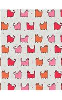 My Big Fat Journal Notebook For Cat Lovers Funny Cat Pattern Sunset Strip: 300 Plus Pages, Jumbo Sized Plain, Blank Unlined Journal Notebook For Journaling, Writing, Planning and Doodling In Large 8.5 by 11 Size(99 Jumbo Plain Journal)