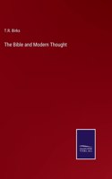 Bible and Modern Thought
