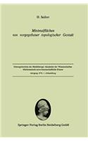 Minimalflachen Von Vorgegebener Topologischer Gestalt