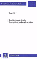 Geschlechtsspezifische Unterschiede Im Sprachverhalten