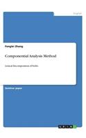 Componential Analysis Method: Lexical Decomposition of Verbs