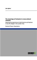 meanings of Inclusion in cross-cultural contexts